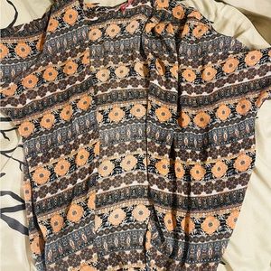 Aztec print cover- up